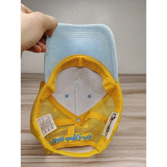 Vintage Walt Disney World Tinkerbell Snapback Hat Corduroy Embroidered Patch - Picture 9 of 11